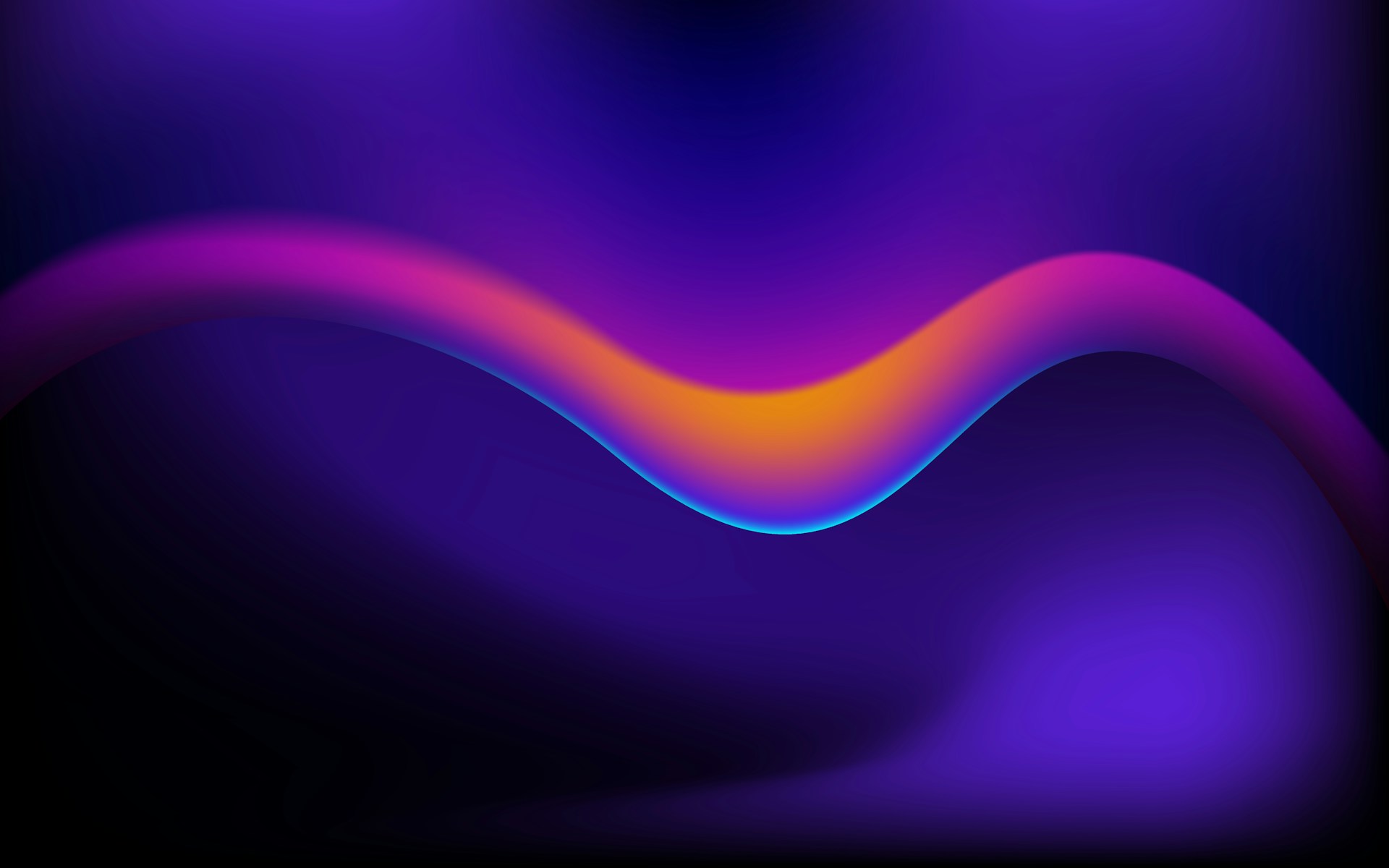 A flowing electric ribbon representing the connected decisions in a website redesign checklist